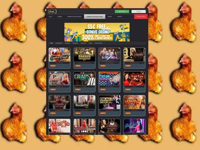 Jeux sur Big Bestingame Casino